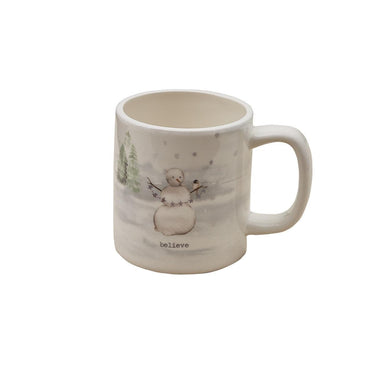Winterland Mugs - Believe Set of 4 Park Designs - The Fox Decor